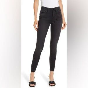 FRAME Le High Skinny Black Jean